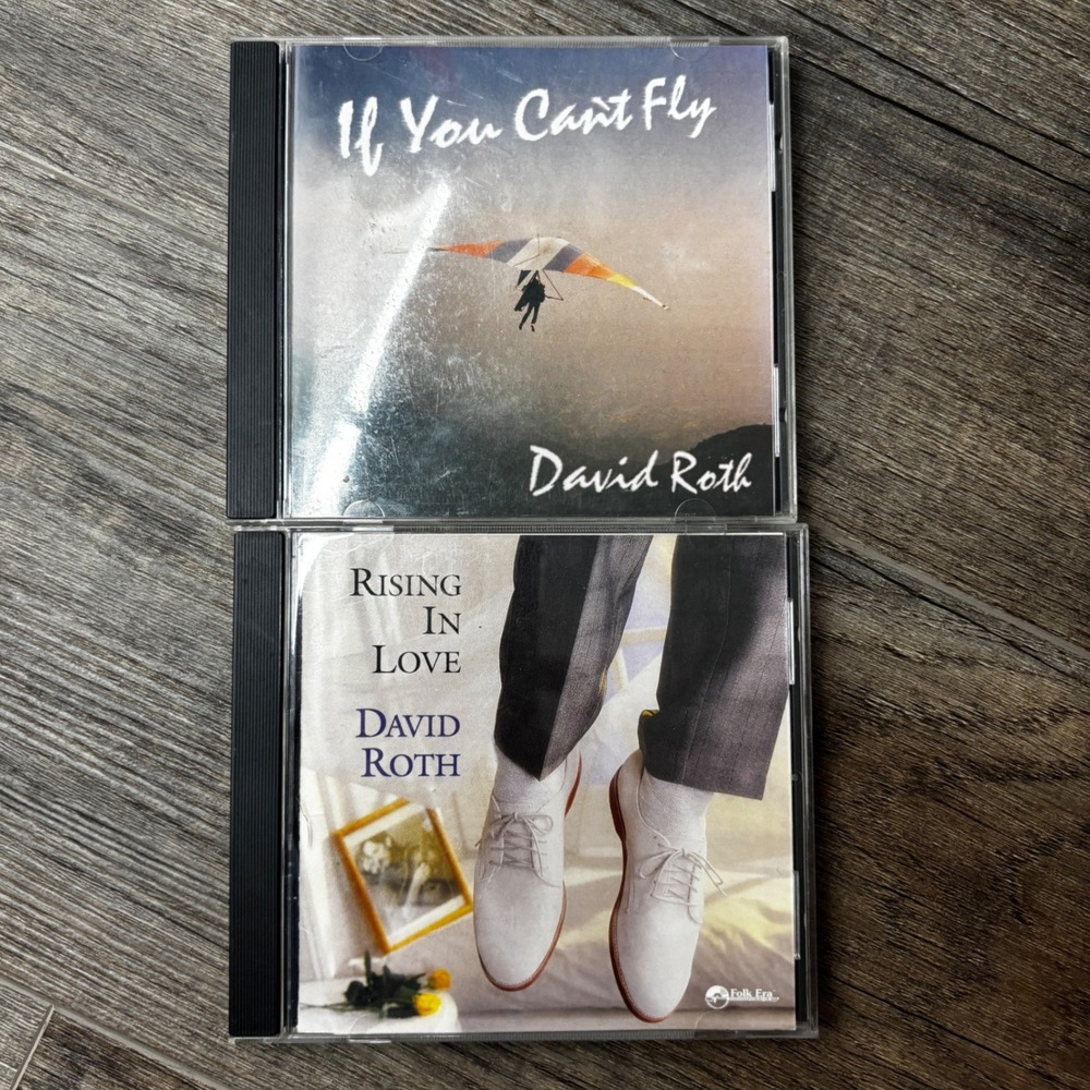 David Roth CD Lot Rising In Love and If You Can't Fly Folk Singer-Songwriter 2pk